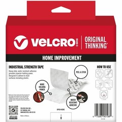 Velcro VEK90198 Industrial Strength Hook & Loop Tape 2″ x 15′ White