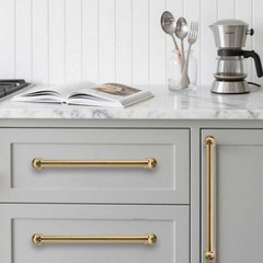 10 Pack Heavy Duty Solid Cabinet Pulls – Elegant Champagne Bronze Handle for …