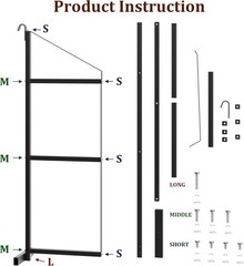 1/2/4 Pack 3 Tier Steel Cargo Shipping Container Shelving Shelf Brackets 22″x60″