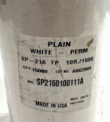 Plain White Perm SP-216 TP 10R./1500 SP2160100111A 15,000
