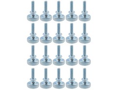 30pcs Knurled Thumb Screws M3 X 10mm Flat Knurled Head Fully Threaded Carbon Ste