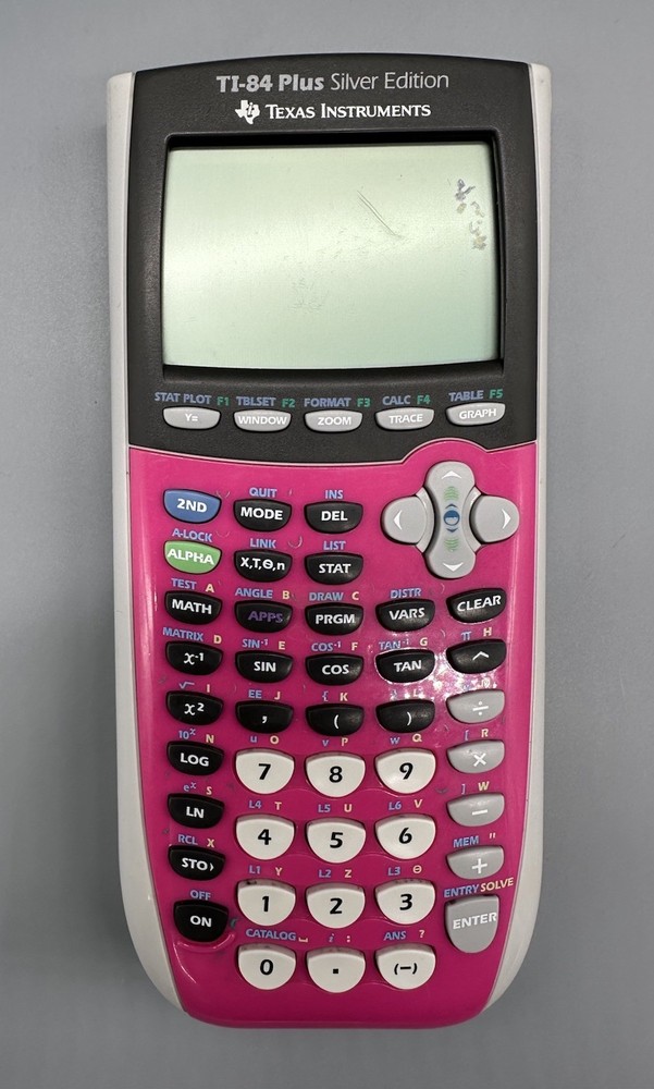 Texas Instruments TI-84 *SEE PICS* Plus Silver Edition Graphing Calculator Pink