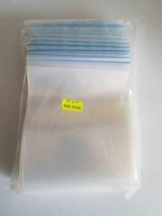 100 Pack 5″ x 7″ Reclosable Clear Plastic Poly Zipper Bags 4 Mil Heavy Duty