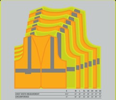 Crew Orange High Visibility Safety Vest With 2 Pockets