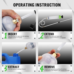 SWANLAKE 200Cc Fluid Extractor & Fill Pump, Automotive Fluid Pump Extractor, Oil