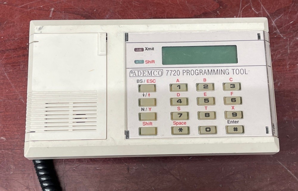 Ademco 7720P Programming Tool Security System Keypad Alphanumeric Off-White