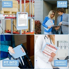 Plastic Clipboards With Storage High Capacity 8.5×11 In Letter A4 Pen Holder