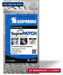 Fiberglass Reinforced Repair Patch – UV-Curing Peel & Stick Patch for Holes, Den