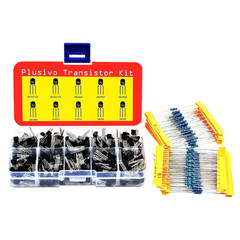 210Pc Transistor Assortment Kit PNP NPN BJT With 250Pc 1/4W Resistors Set