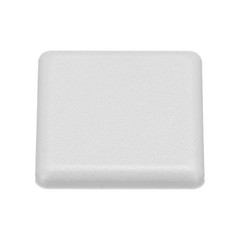 12 x Standard Plastic Square Aluminum Extrusion End Cap Gray White 30x30mm