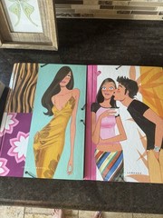 Rare Y2K Miquelrius Jordi Labanda Lot Of 2 Hard Cover Folders Great Condition