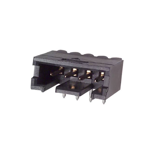 AMP 103361-2 FOUR (4) POSITION SHROUDED RT ANG PCB HEADERS – 20 pcs
