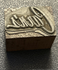 Carn’s Carn | Vintage letterpress printing block – York PA