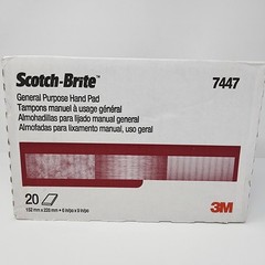 3M 7447 Scotch-Brite General Purpose Hand Pad 6″ x 9″ (20 Pads)
