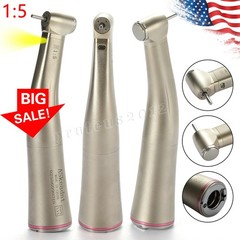 LED Dental Electric Handpiece 1:5 Contra Angle Fiber Optic High Speed