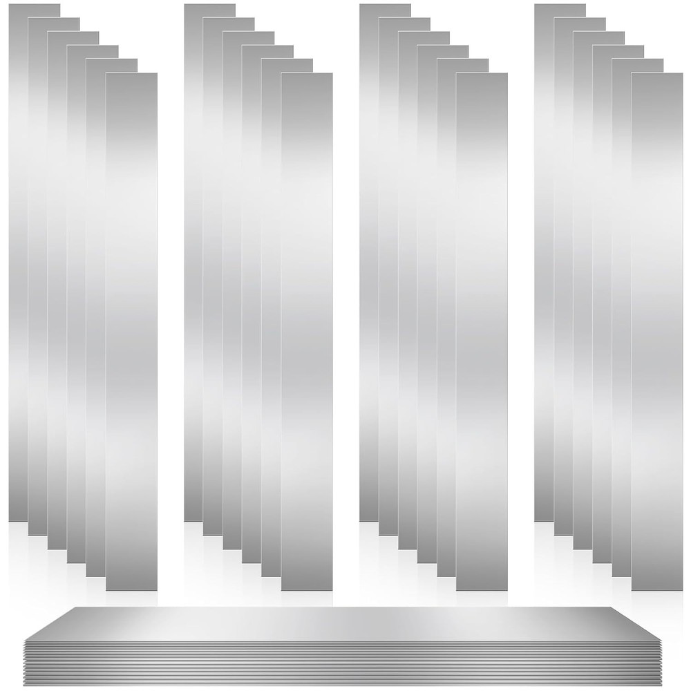 24 Pieces 304 Stainless Steel Strips 1″ Width X 12″ Length Shim Stock Assortment