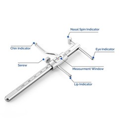 AZDENT Dental VDO Gauge Premium Grade Venus Apollo Prosthodontics Gauge Ruler