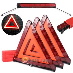 3X Reflective Warning Triangles Emergency Kit For Car Safety Security Truck Road
