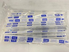 200/Cs CELLTREAT 5mL PS Graduated Serological Pipettes Individual Wrap 229205B