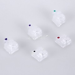 AZDENT Dental Self-Ligating Bracket Buccal Tube MBT Roth 0.022 Hooks 345/Tool