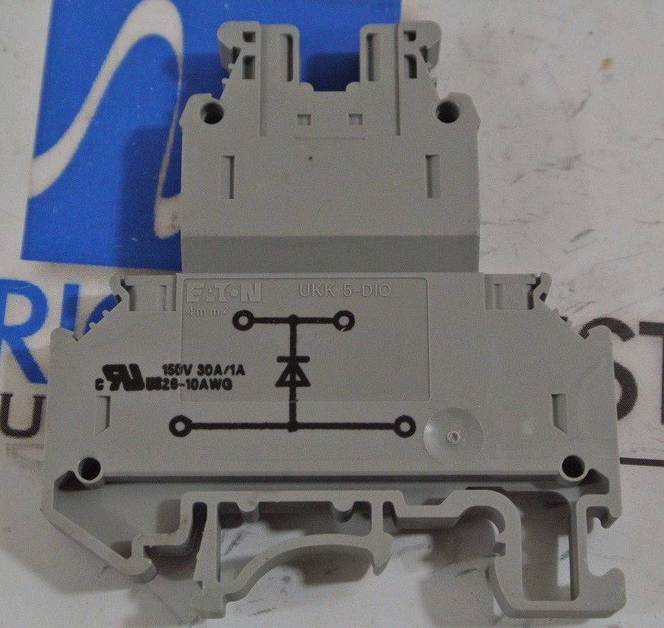 Eaton UKK 5-DIO Din Rail Terminal Block NEW SURPLUS, LOT OF 6