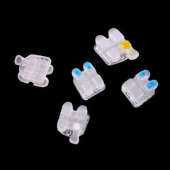 AZDENT Dental Orthodontic Ceramic Bracket Braces Roth MBT .022 Hooks 345