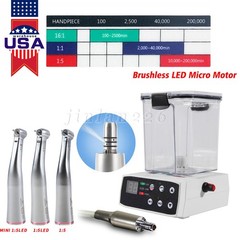 Dental Brushless Electric Micro Motor /1:5 Increasing LED Handpiece for Practice