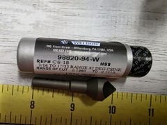 WELDON CS-18 3/16″ TO 17/32″ RANGE 82 DEG ZERO FLUTE COUNTERSINK – USA
