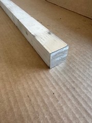 1.5″ x 1.5″ ALUMINUM 6061-T6511 SQUARE SOLID FLAT BAR x 24″ Long