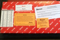 New Starrett No. 445 Micrometer Type Metric Depth Gage Gauge 0-75mm / 0.01mm