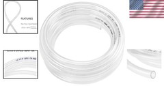 5ft Clear Vinyl PVC Tubing – Flexible & Chemical Resistant 1/2″ ID Hose