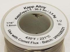 Solid Core 3.5% Silver Solder 1/16″ Diameter – High Strength, Safe for Plumbing