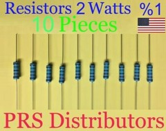 Resistor Metal Film 0.5Ω to 1MΩ 2W 1% 10 Pieces on your Choice 2 Watt USA SELLER