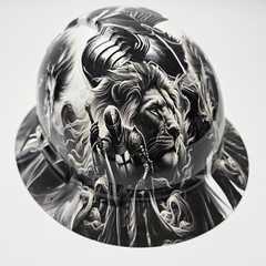full brim hard hat custom hydro dipped IN WARRIORS OF CHRIST CHRISTIANITY JESUS