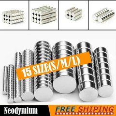 Small Large Round Neodymium Magnets N52 Super Strong Rare Earth Magnet LOT 5-100