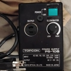 Topcon PS-10B Adjustable AC Power Supply 6V 2A Single Output