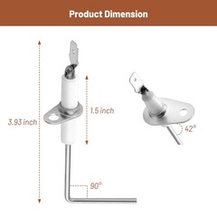62-23543-01 Flame Sensor for Rheem & Ruud Furnace – 2 Pack