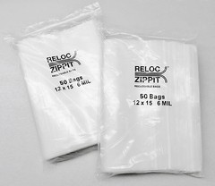 6 MIL 12×15 Zip Seal Lock Bags Zip Slide Lock Thick Clear Reloc Jumbo 12 x15 100