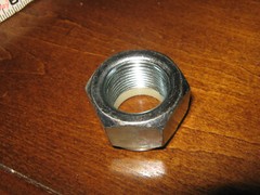 1″-14 Fine Thread Nylon Insert Lock Nut – Unknown Grade or Finish