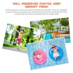 200PCS Laminating Film Clear Laminating Sheets Thermal Laminating Paper Sheets