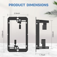 22 Pack Single Gang Low Voltage Mounting Bracket Device Drywall Wall Plate