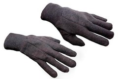 Heavy Weight 9OZ. Cotton Brown Jersey Work Gloves Knit Wrist Sold by Dozen (12