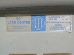 ITE electric cabinet front J-465 240V 3 Phase cover door 18″x14 5/8″ from EQ412B