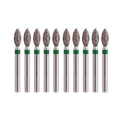 Dental Diamond Burs FG 368/023C Pointed Football Coarse Green For High Speed Bur