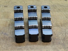 Set of 3 SMW AUTOBLOK GST 260 quick change monoblock stepped steel hard jaws