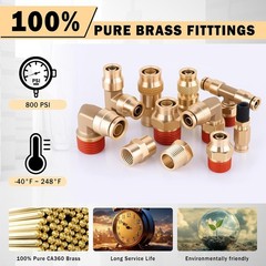 Brass DOT Air Fittings Set – 136 Pcs Assortment