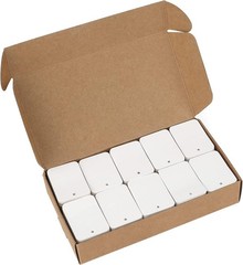jijAcraft 1000Pcs Price Tags, White Clothing Tag for Rectangle, White-blank