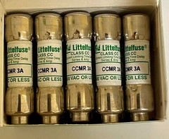 USA Stock(Box of 10) LittleFuse CCMR3A, CCMR003, CCMR-3A, 3A Class CC 600V fuse