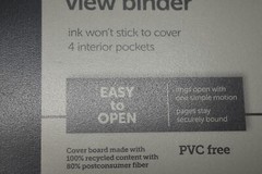 Office Depot Durable D-Ring View Binder 2″ Ring Heavy Duty Black Binder 212-167