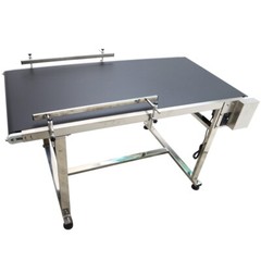 59″ Flat Belt Conveyor 31.4″ Wide Conveyor Machine load-bearing 55lbs Speed 18m